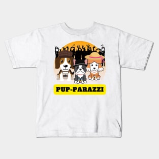 Pup-parazzi crowd - french bulldog french poodle beagle Kids T-Shirt